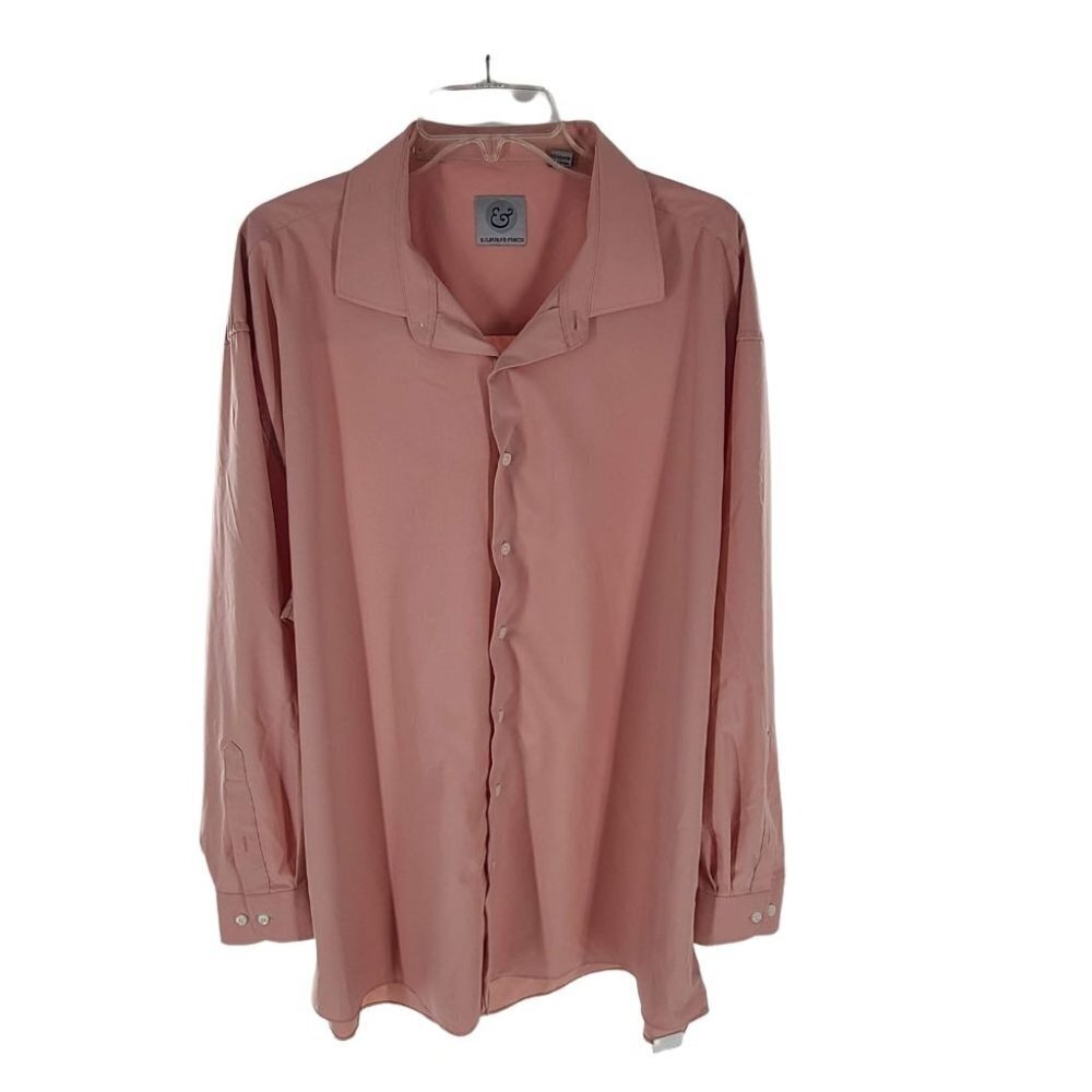 28. . KILBURNE & FINCH Men's Long Sleeve Button Down Shirt Pink Size 19 34/35